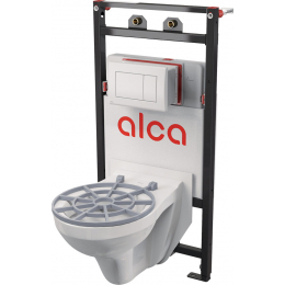 Alca set montážního rámu, výlevky, izolační desky, mřížky a ovládacího tlačítka
