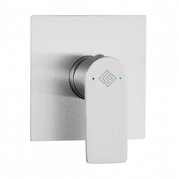 La Futura Aqualine Inoxia Square rozeta hranatá pro jednočinnou podomítkovou baterii nerez