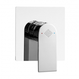 La Futura Aqualine Inoxia Square rozeta hranatá pro jednočinnou podomítkovou baterii chrom