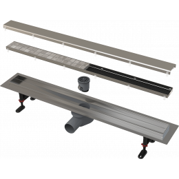 Alca podlahový žlab s okrajem pro oboustranný rošt 95 cm