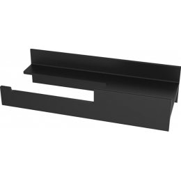 Emco Aura držák toaletního papíru levý černá matná