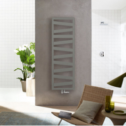 Zehnder Kazeane koupelnový radiátor 134x60 cm inox look