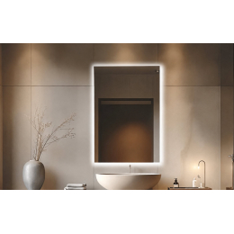 Bemeta Norma VI zrcadlo bezrámové s LED osvětlením 60x80 cm