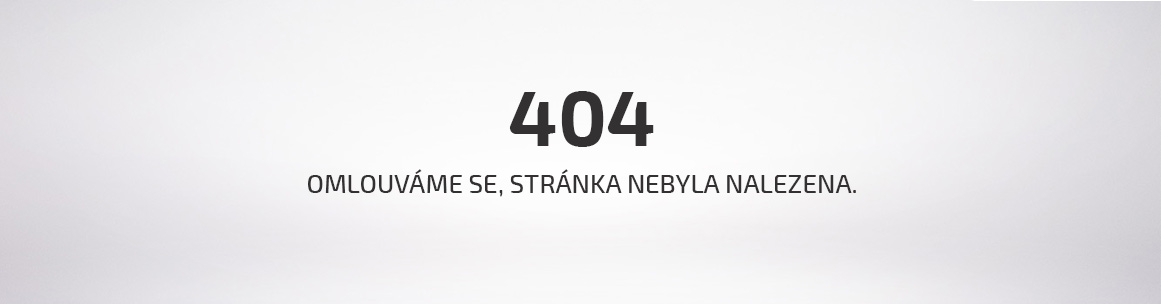 404 - Omlouváme se, stránka nebyla nalezena.