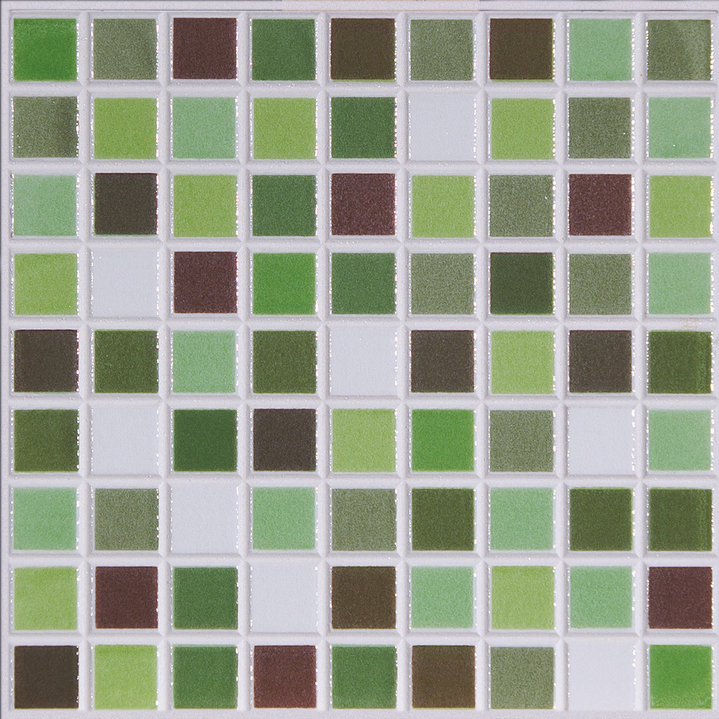 بانزاي الإسطرلاب ممارسة  Mozaika Daytona Casebianche verde 20x20 cm | A-keramika
